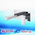 Brass bathroom faucet and bathroom basin tap